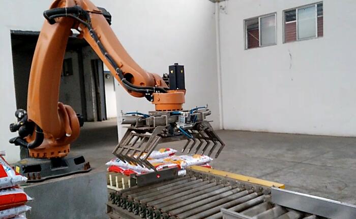 機(jī)械手碼垛機(jī)工作實(shí)例 機(jī)械手碼垛機(jī)